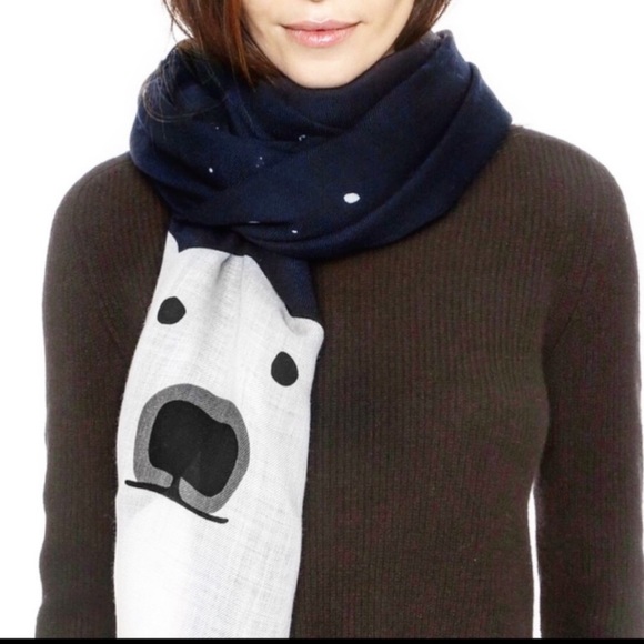 kate spade Accessories - Kate Spade Polar Bear Scarf NEW WITH TAGS!
